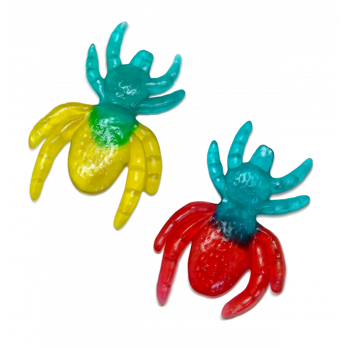 Giant Gummy Spiders Sweets 100g Pack