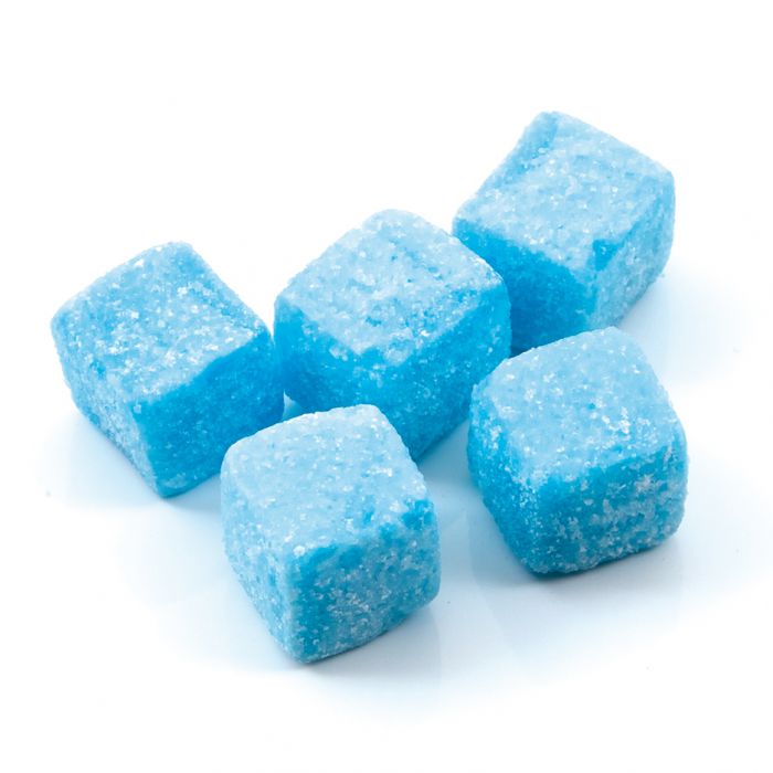 Blue Raspberry Cubes 100g Sweet Pack