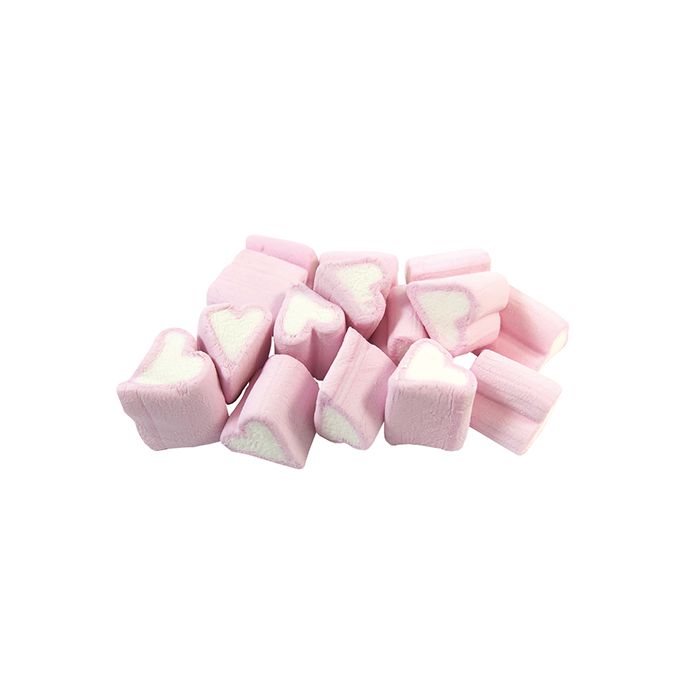 Pink and white Marshmallow hearts